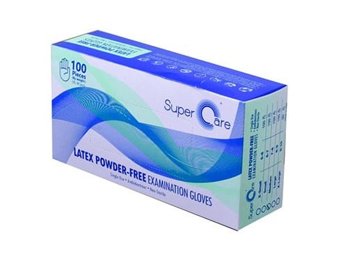 LATEX powder free examination gloves