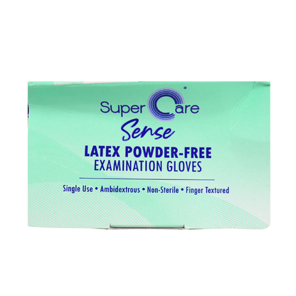 Super Care Latex powder Free Examination gloves green